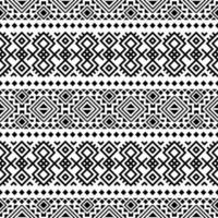 Ikat Ethnic Seamless Pattern texture design vector in black white color