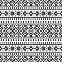 Ikat Ethnic Seamless Pattern texture design vector in black white color