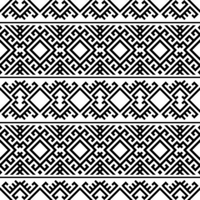 Geometric Aztec Seamless Eethnic Pattern Texture design vector