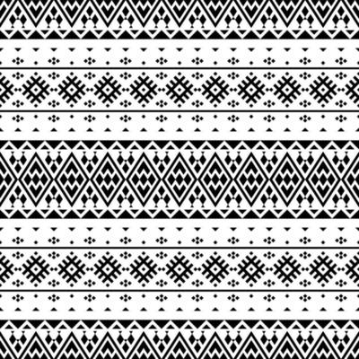 Geometric seamless ethnic pattern texture design vector