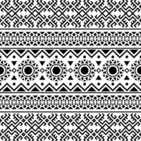 Geometric seamless ethnic pattern texture design vector