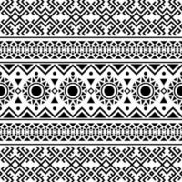 Geometric seamless ethnic pattern texture design vector