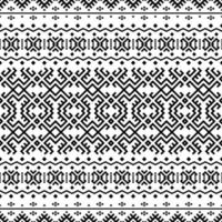 Tribal Ethnic Seamless Patterns Background Texture design vector in black white color