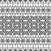 Tribal Ethnic Seamless Patterns Background Texture design vector in black white color