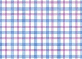 purple and blue watercolor plaid repeat seamless pattern vector