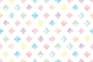 watercolor pastel rainbow geometric dircle dot shape simple repeat seamless pattern vector