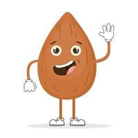 cute almonds vector image