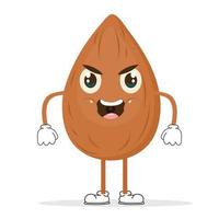 Angry almonds vector