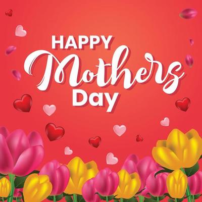 Happy mothers day background vector