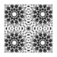 Mandala seamless pattern floral ornament. vector