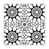 Mandala seamless pattern floral ornament. vector