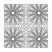 Mandala seamless pattern floral ornament. vector