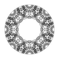 Hand drawn mandala. decoration in ethnic oriental  doodle ornament. vector