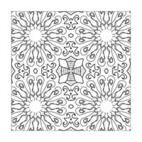 Mandala seamless pattern floral ornament. vector