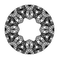 elementos de decoración de arte de mandala de patrón circular. vector