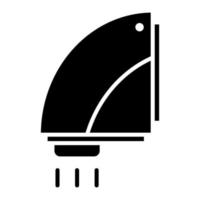 Hand Dryer Glyph Icon vector