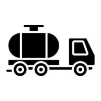 Water Tanker Line Icon vector