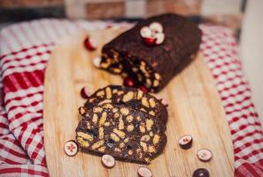 Dark Chocolate Brunette Biscuit Cake photo