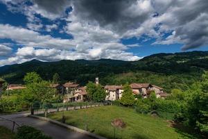 Oneta small village of middle Brembana valley Bergamo Italy photo