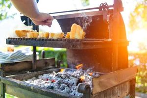 pan a la parrilla foto