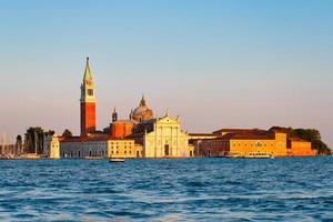 Basilica of San Giorgio Maggiore on a small island of San Giorgio in the lagoon of Venice photo