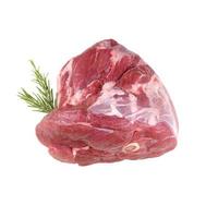 raw fresh pork meat isolated on white background photo
