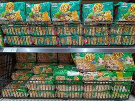 Nonthaburi, Thailand, April 20, 2022-Thai instant noodle YUM YUM photo