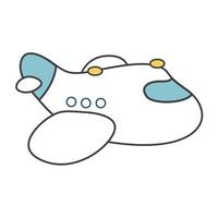 cute cartoon airplane vector