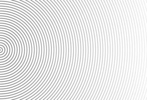 Abstract vector circle halftone black background. Gradient retro line pattern design. Monochrome graphic.
