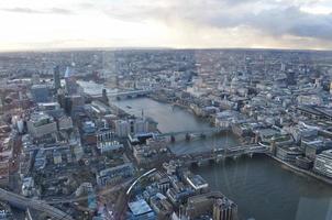 Aerial view of London photo