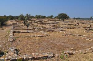 ruinas de olynthus en chalkidiki foto