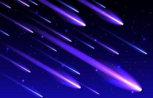 Gradient Meteor Shower Background Template vector