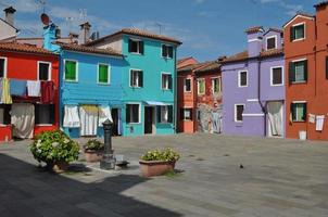 burano en venecia foto