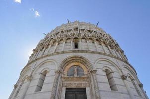 Baptistery of the Cathedral of Pisa in Italy photo