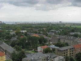 View of the city of Copenhagen in Denmark photo