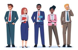 Business Men and Women Character Set vector