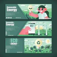 Ecology The Green Technology For Future vector