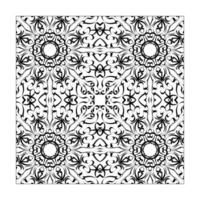 Mandala seamless pattern floral ornament vector