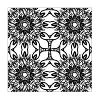 Mandala seamless pattern floral ornament. vector