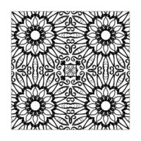 Mandala seamless pattern floral ornament. vector