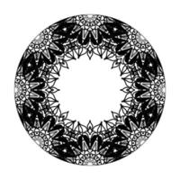 Circular pattern mandala art decoration elements. vector