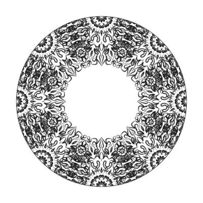 Hand drawn mandala. decoration in ethnic oriental  doodle ornament.