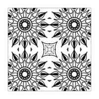 Mandala seamless pattern floral ornament. vector