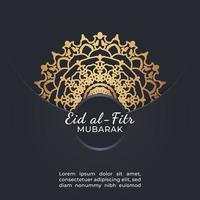 Eid mubarak celebratory illustration. vector