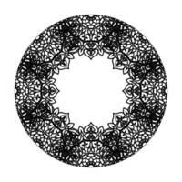 Circular pattern mandala art decoration elements. vector
