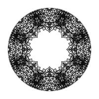 Circular pattern mandala art decoration elements. vector