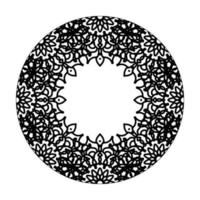 Circular pattern mandala art decoration elements. vector