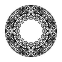 Circular pattern mandala art decoration elements. vector