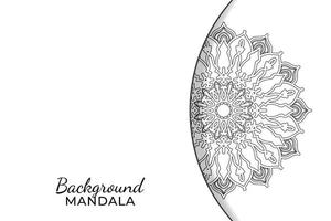 hand drawn indian ornament mandala on background style. vector