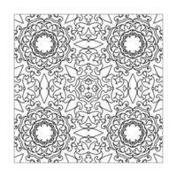 Mandala seamless pattern floral ornament vector